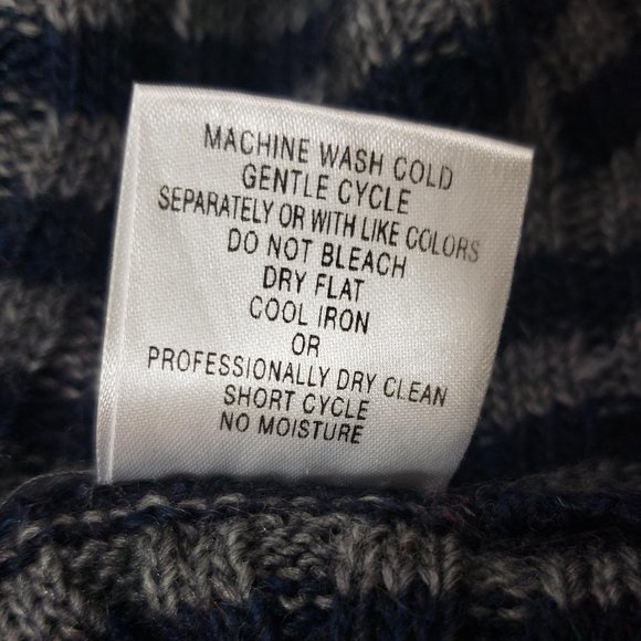 Lineamaglia Blue/Gray Striped Cardigan - Picture 8 of 11